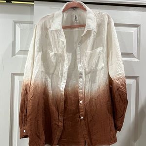 White Birch shacket/button down top
